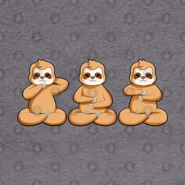 Three sloths at reiki by Modern Medieval Design